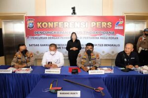 Polda Riau Komitmen Menjaga Obyek Vital Nasional Dengan Menangkap Pelaku Pencurian di PHR