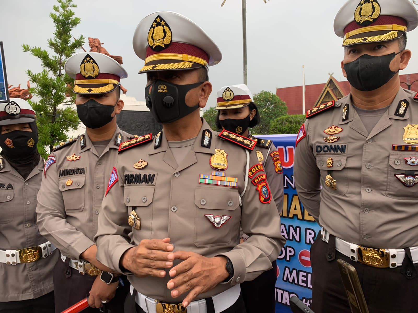 Foto Direktur Lalu lintas (Dirlantas) Polda Riau Kombes Firman Darmansyah, Sik