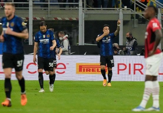Foto Inter Milan menang telak melawan AC Milan