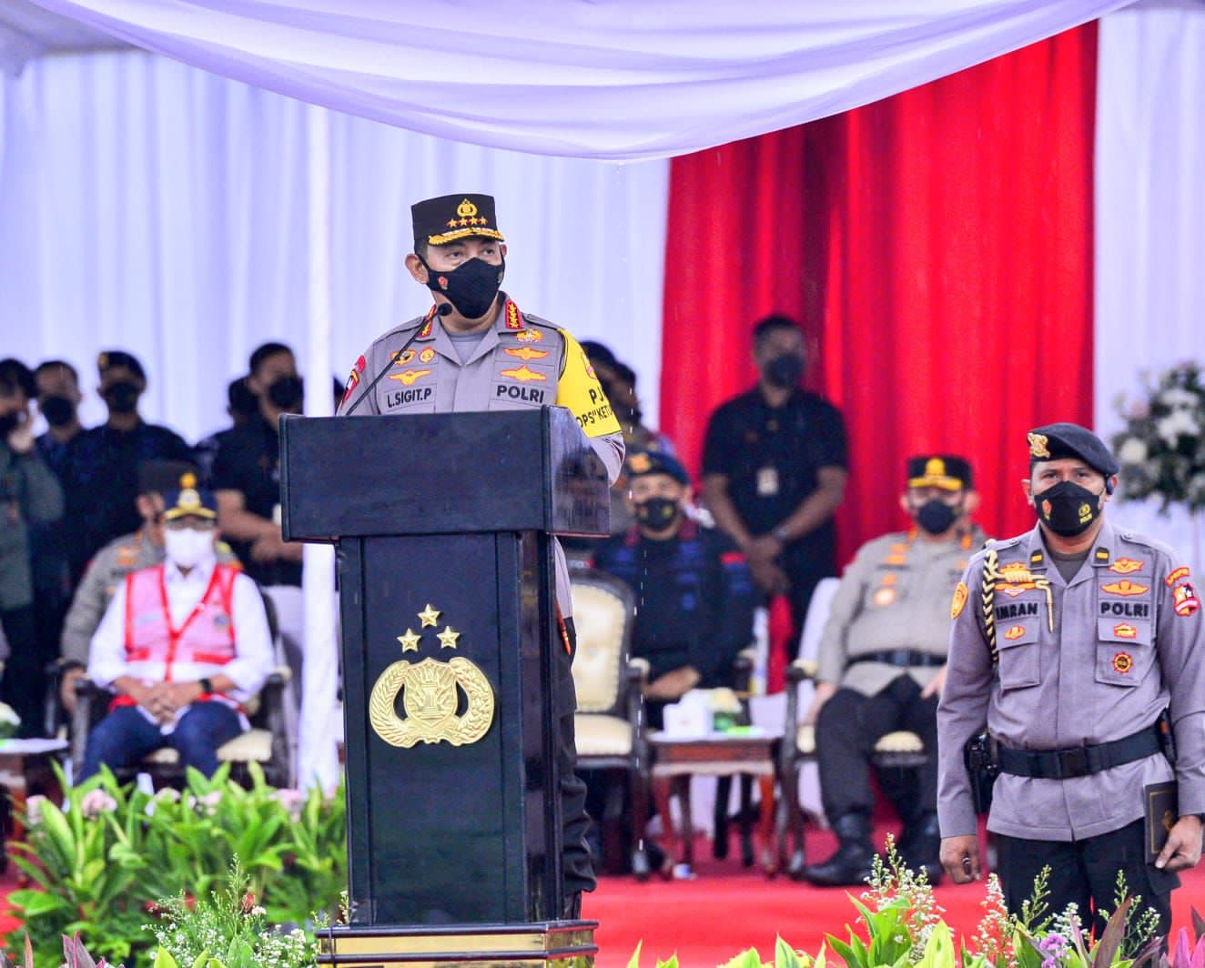 Foto Kapolri pidato saat Pimpin Apel Gelar Pasukan 2022