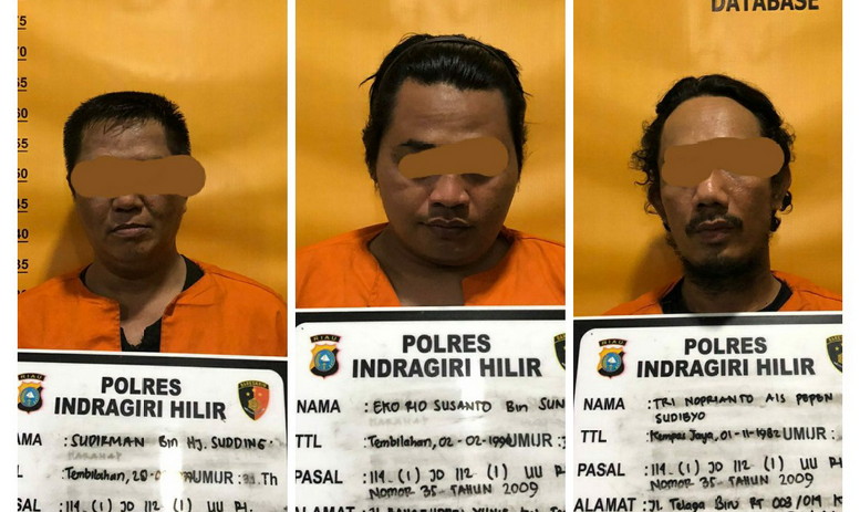 Foto pelaku yang diduga kasus Narkoba
