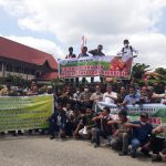 Foto Apkasindo Bengkalis demo suarakan jeritan petani sawit