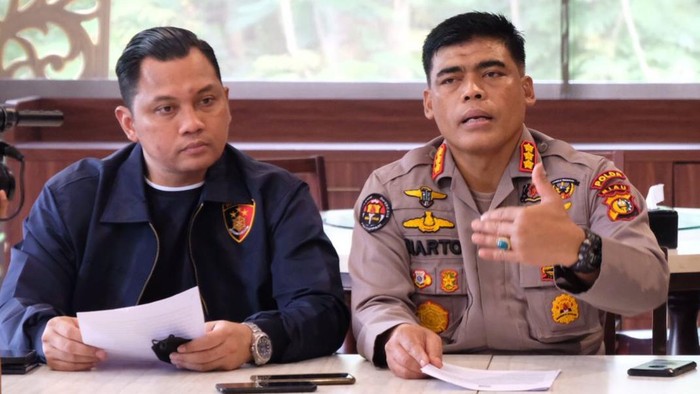 Foto Kabid Humas Polda Riau memberikan keterangan