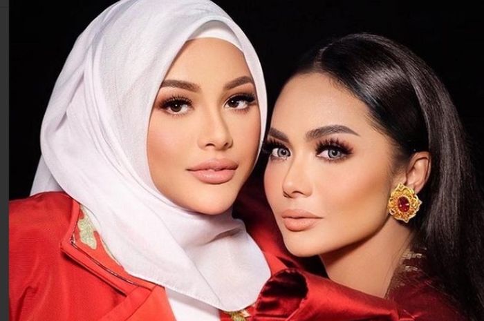 Foto artis Aurel Hermansyah dan Krisdayanti