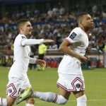 Foto Kylian Mbappe saat selebrasi