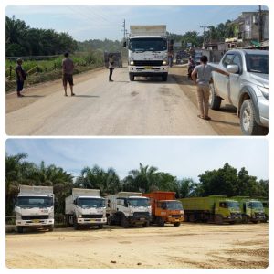 Mobil Berat Milik PT. PHR Buat Rusak Jalan, Warga Dua Desa di Bhatin Solapan Protes 