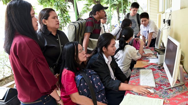 Foto persiapan Penerimaan Peserta Didik Baru (PPDB) SMA tahun 2022