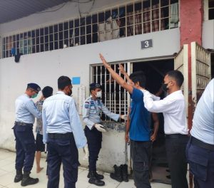 Rutan Dumai dalam Wujudkan Zero Halinar Bersinergi dengan Polres Dumai Berantas Narkoba