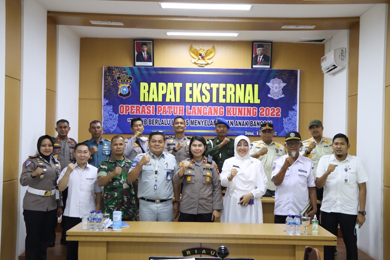 Foto rapat eksternal Operasi Patuh Lancang Kuning 2022