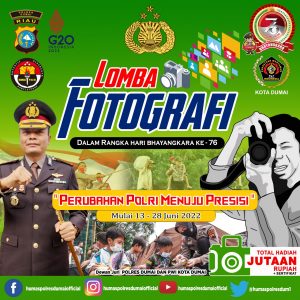 Sempena Hari Bhayangkara ke-76 Polres Dumai dan PWI Gelar Lomba Foto