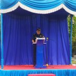 Foto Plt Kepala KPP Bea Cukai Dumai Bambang Sukoco menyampaikan kata sambutan