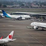 Foto Pesawat maskapai Garuda Indonesia terparkir di areal Bandara Soekarno Hatta, Tangerang, Banten. (Dok: liputan6.com)