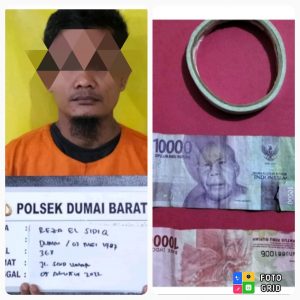 Pelaku Pencurian Kotak Infaq di Jalan Paus Diserahkan Warga ke Polsek Dumai Barat