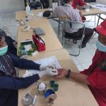Foto pelaksanaan giat donor darah yang diadakan Apical Group bekerjasama dengan PMI Dumai