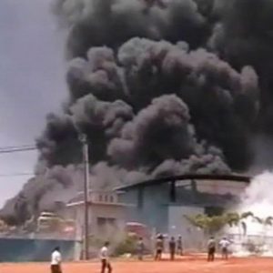 Foto ilustrasi sebuah perusahaan meledak dan terbakar. (Dok: liputan6.com)