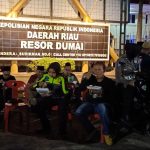 Foto pelaksanaan Dumai Sahur Ceria oleh Sat Lantas Dumai