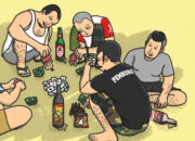 Foto : Ilustrasi sekelompok remaja sedang pesta miras. (Dok: Google).