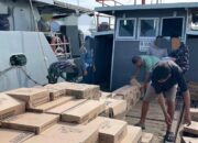 Foto : Barng bukti yng diamankan oleh Tim Satgas Intermal Koarmada I bersama Tim Quick Response Kodaeral IV Lanal Tanjung Balai Karimun dalam operasi pengamanan.