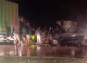 Foto : Tangkapan layar kejadian laka lantas di tempat kejadian perkara.