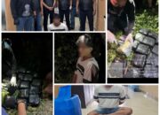 Foto : Tim gabungan Direktorat Jenderal Bea dan Cukai dan Bareskrim Polri mengamankan tersangka dan barang bukti 14 bungkus sabu seberat 14,7 Kg.